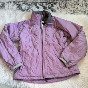 The North Face Primaloft Purple Quilted Puffer Full Zip Jacket Womens